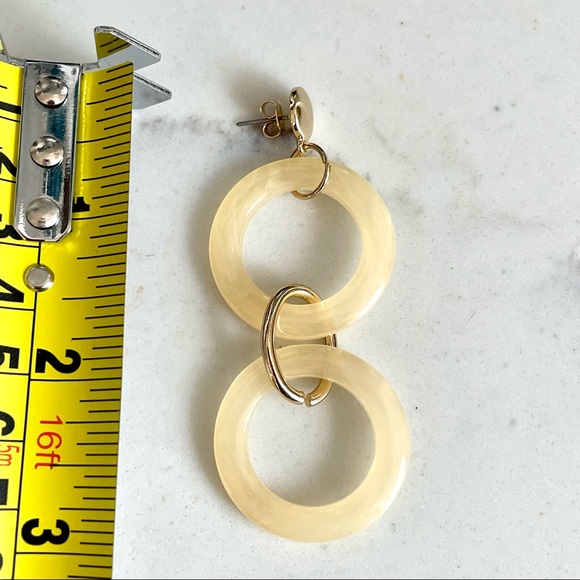 2/$20 NWOT Resin earrings from Club Monaco 3” drop - Picture 3 of 4
